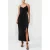 French Connection Strappy Ribbed Jersey Dress Black