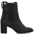 Fred de la Bretoniere Farah Chelsea leren suède chelsea boots met hak – donkerblauw