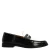 Manfield – Heren – Zwarte leren loafers –