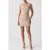 GUESS Mariah Sl Mini Dress Velvet Taupe Lux Twe
