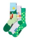 Happy Socks Sokken  limoen / lichtgroen / rood / wit