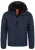 INDICODE JEANS Winterjas ‘Blaise’  blauw