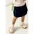 NAME IT MINI midi spijkerrok met glitters en plooien – donkerblauw