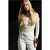 Slim Fit Geribbelde Brei Trui met Ronde Hals