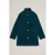 White Stuff Isla Velvet Coat Dark Teal