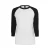 T-shirt grote maten Urban Classic contrat 3/4 leeve raglan