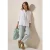 Cecil Dames Materiaalmix blouse in Wit