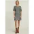 River Woods Grey Short Dress Applied Pockets