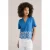 WE Fashion top blauw broderie