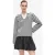 Karl Lagerfeld Ikon Sketch Stripe Longsleeve Polo Black-cannoli Cream