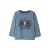 GUPPY MINI rechtvallende longsleeve met print – blauw