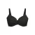 BEACHWAVE Curve voorgevormde beugel bikinitop met textuur zwart