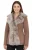 Dames Taupe Schapenvacht Toscana Merino Shearling Suède Leren Jas – Siena