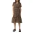 Vrouwelijke chiffon jurk met overslag-effect QS