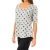 Dames-T-shirt met 3/4-mouwen en boothals 1487903579