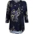 DIDI Loose Tee Crew 3/4 Sleeves, Print Dark Blue With Centrepiece