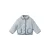Mango Kids gebloemde quilted jas – blauw