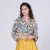 Ascot-tie blouse en abstracte print