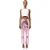 AmyLynn Lupe metallic rechte broek voor dames (Roze)