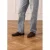 Manfield suède loafers zwart