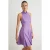 TRENDYOLMİLLA Dames Paars Effen Kort / Mini Mouwloos Skater Jurken