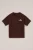 WE Fashion – Jongens T-shirt met print – Regular fit – Donkerbruin – Katoen –