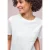 Street One Dames Shirt met ronde hals en gehaakte zak in Wit