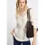 Street One Dames Gestreepte linnen blouse in Beige