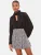 Lipsy Rok  grijs / zwart / wit