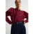 Ruby blouse met ruches donkerrrood