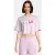 FILA Beuna Cropped Graphic Tee Fair Orchid