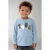 NAME IT MINI longsleeve met print – lichtblauw