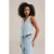 We Fashion Waistcoat Light Blue