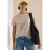 Cecil Dames Shirt met ronde hals en opdruk aan de voorkant in Beige