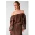 Shoeby off shoulder top bruin