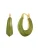 Yokoamii Oorbellen  goud / olijfgroen