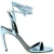 De Attico Blauw Kalfsleer Stiletto Hakken Sandalen