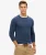 Essentials Lichtgewicht Gebreid Sweatshirt met Ronde Hals Dark Blue