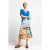 Rich & Royal Printed Plissee Skirt Cotton Blue