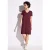 Street One Dames Effen jersey jurk in Rood