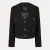 Women’s Ted Baker Solid Patterned Hybrid Jacket in Black