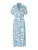OBJECT Blousejurk ‘OBJVIMA’  blauw / lichtgrijs