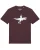 Watapparel Shirt ‘ Astronaut on T-Rex ‘  donkerrood / zwart / wit
