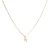 Luxeketting met glanzende zirkonia 18k goud afwerking – Alfabet