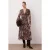Dames maxi-jurk met paisleyprint, lange avondjurk/dagjurk in A-lijn model, geschikt voor dagelijks gebruik.