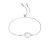 Vrouwen Infinity Hartarmband met Cubic Zirconia in 925 Sterling Zilver BIPU020