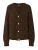 PIECES Gebreid vest ‘PCCLEO’  donkerbruin