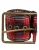 Dolce & Gabbana Rode Geruite Stof Logo Plaat Messing Gesp Riem