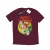 Disney Heren Donald Duck Vrolijk Kerstmis T-Shirt (Bourgondië)