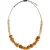 White Stuff Rose Stone Necklace Brown Multi